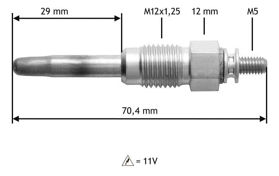 Bougie de préchauffage VALEO ref. 345190
